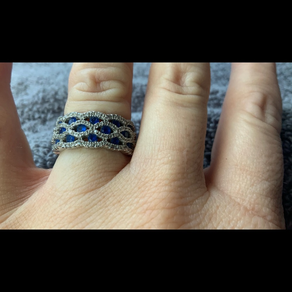 Cubic Zirconia, and synthetic blue stone